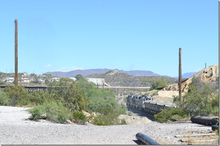 That’s the crusher on the hill just to the left of the engines. CBRY 301 tailings pipeline. Hayden AZ.