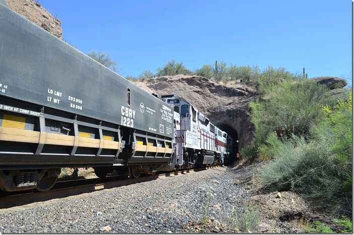 CBRY 301. Tunnel 2. View 2. near Ray Jct AZ.