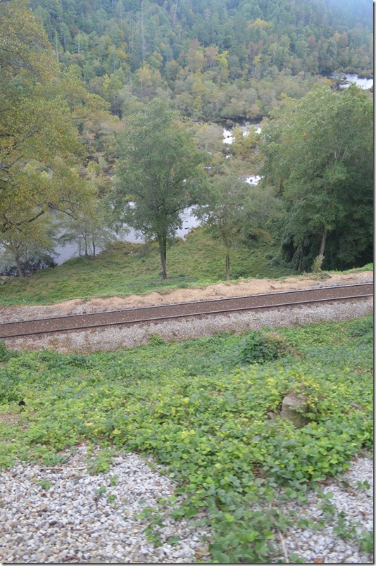 Lower level from upper level. TVR Hiwassee Loop.
