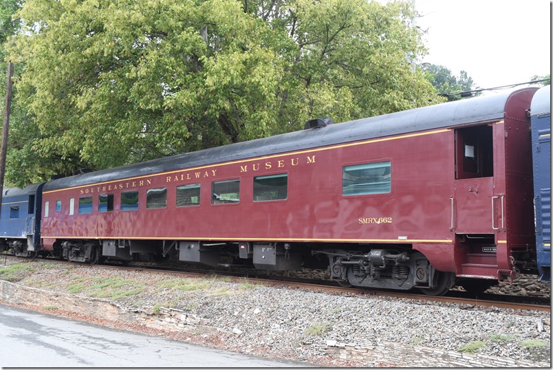 TVR SMRX 662 is an ex-Central of Georgia coach. It ran on the Nancy Hanks. Copperhill TN.