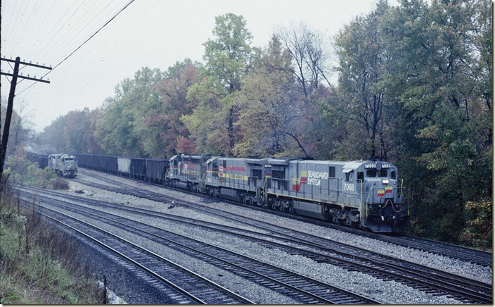 7068-7072-8067 shove a loaded “Lynch” back into Arch Coal’s yard. CSX Corbin KY.