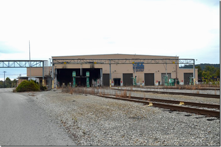 Inactive “A. Crane Jones” locomotive shop, north end. CSX Corbin KY.