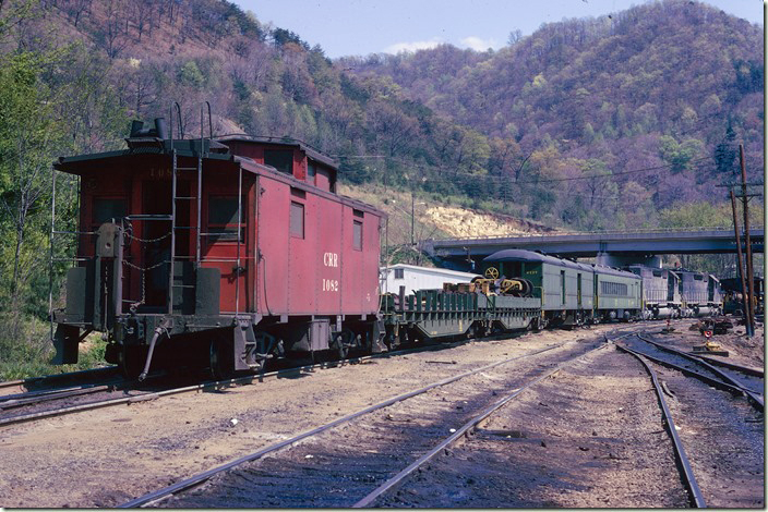 Russell wreck train. View 5. CRR Caboose.