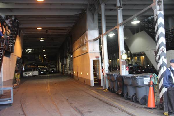 The rails that carried freight cars across Lake Michigan can still be seen in Badger’s main deck. View 2.