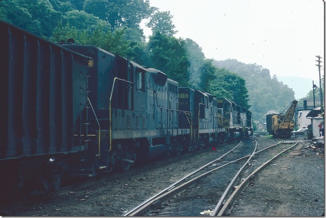 The track on the right went up the Middle Fork of Lick Creek, aka Straight Hollow, many years ago.