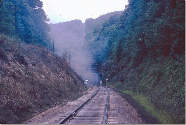 It took a while for the smoke to clear from the tunnel.