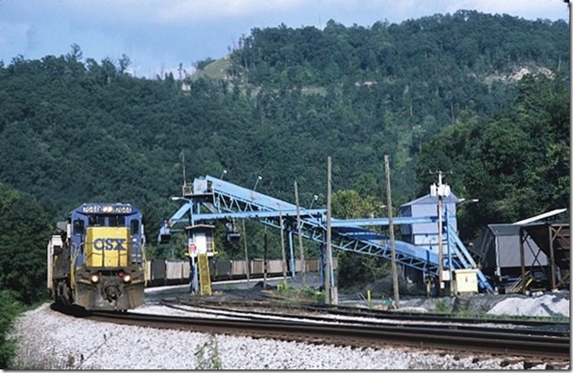 Chase Freeman and I catch him again at Lancer passing the Onyx Coal tipple.