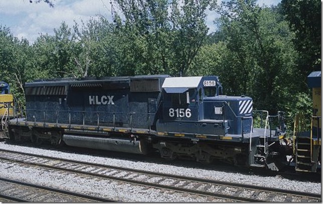 HLCX SD40-2 8156. 8-11-12.