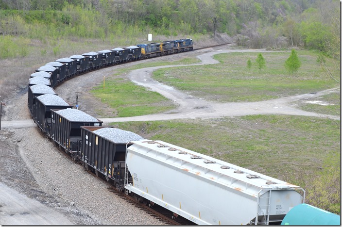 Site of the Chaparral Coal preparation plant. CSX 794-354-99. FO Cabin KY.