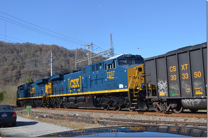 CSX 7237-7232. View 2. Betsy Layne KY.