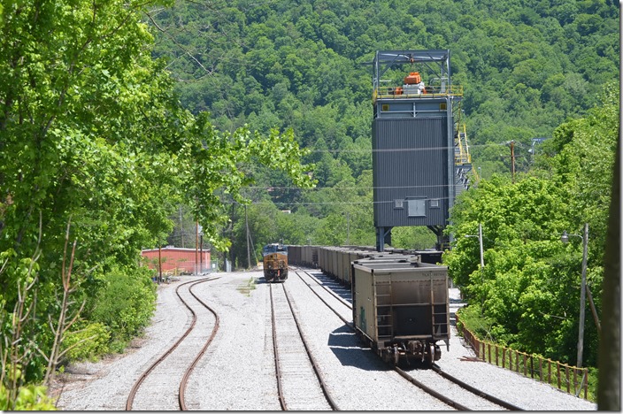 The crew had tied down the train for loading later. LDH Energy and Castleton used their own people to load the train, so I don’t know if CSX will or not. This train will go to a Dominion Virginia Power plant. 