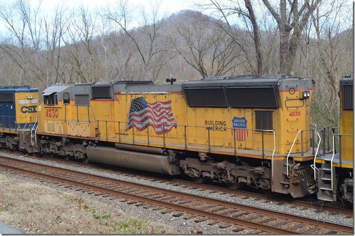 UP SD70M 4830. UP 4830 Wagner KY.