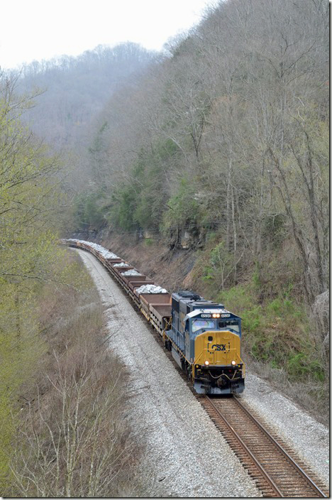 CSX 4536 W049 at Prestonsburg KY.