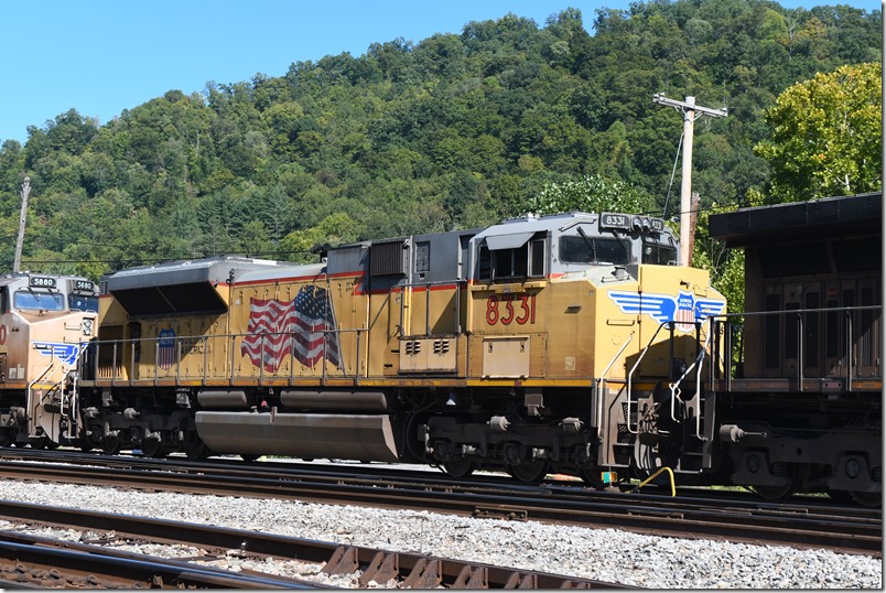 UP 8331 is a SD70ACe. Shelby KY.