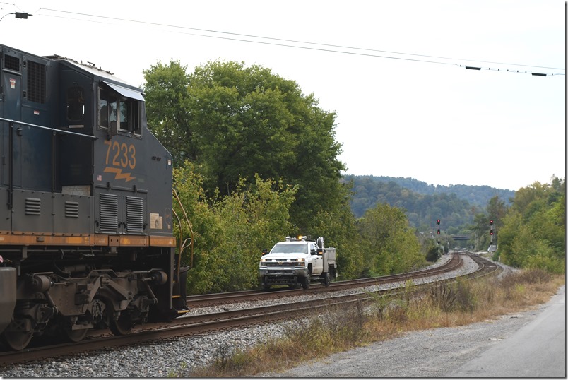 The track inspector’s work is very important. CSX 7233. Beaver Jct.