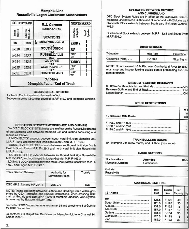 RJC timetable inside.