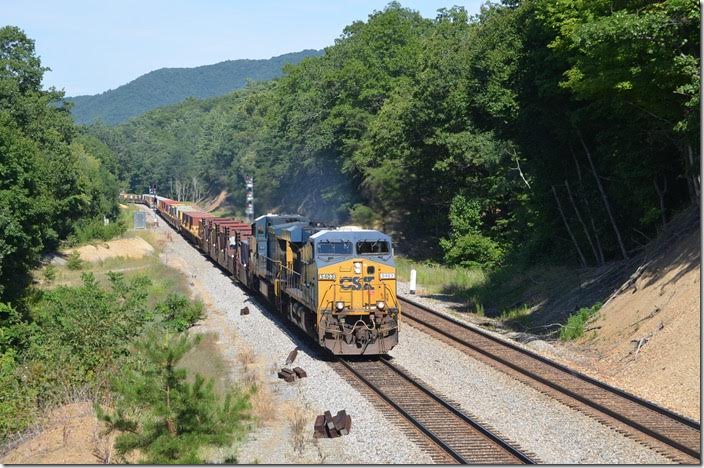 I counted 140 wells. CSX 5403-7302. Harts Run. View 2.