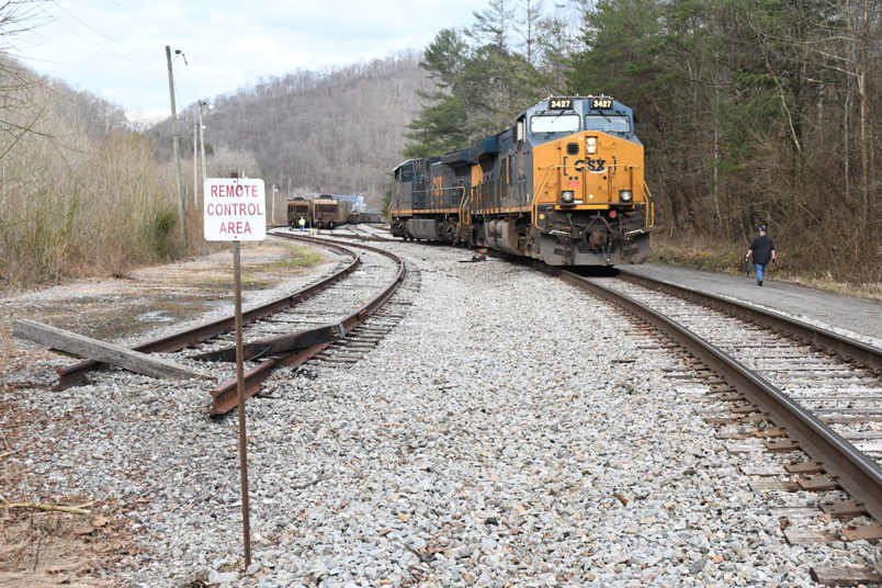 Sometimes the "dinkey" would be parked on this stub siding.
