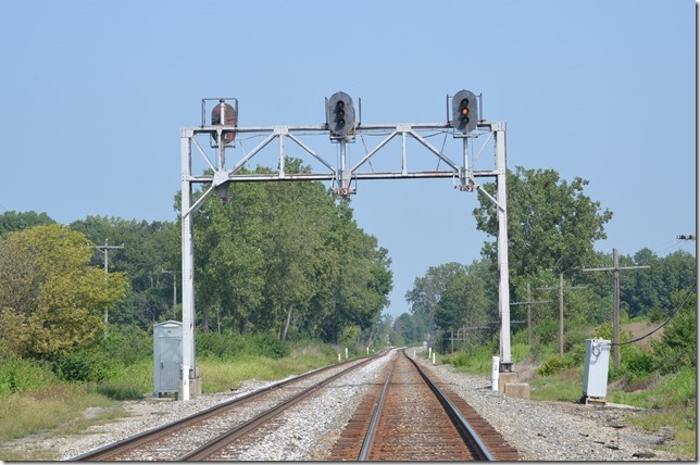 The reverse curve looking west is the hang-up point.