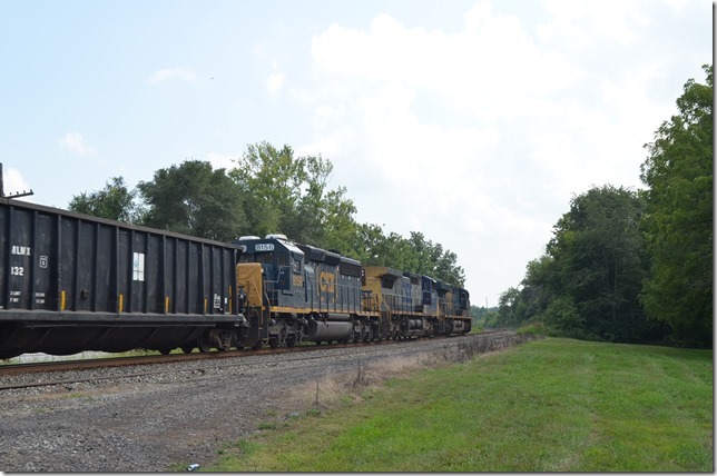 CSX 930-9042-8156 on e/b freight Q385-17. View 2.