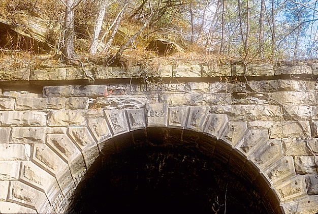 Perth. The cut stone portals built in 1882 are in great shape considering they have had no attention in years.