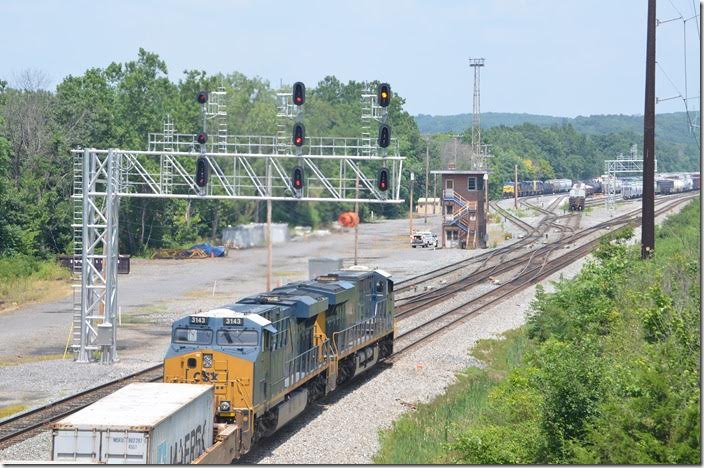 CSX 3046-3143. Mexico MD. View 2.