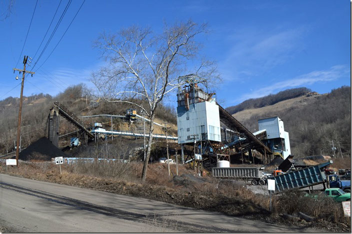 JRL Coal’s load-out and stockpile area. JRL Coal Creech. Coalgood KY.