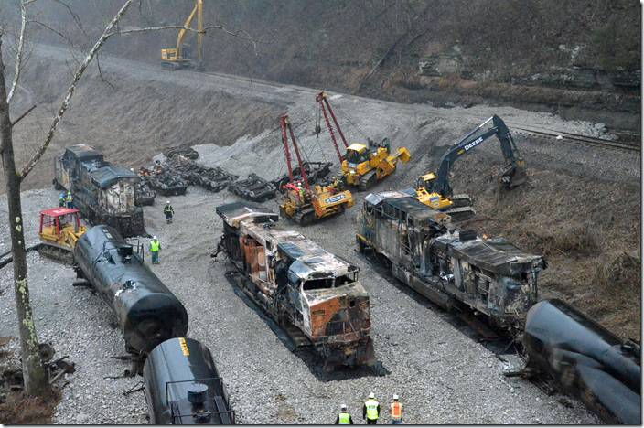 CSX derailment. Draffin KY.