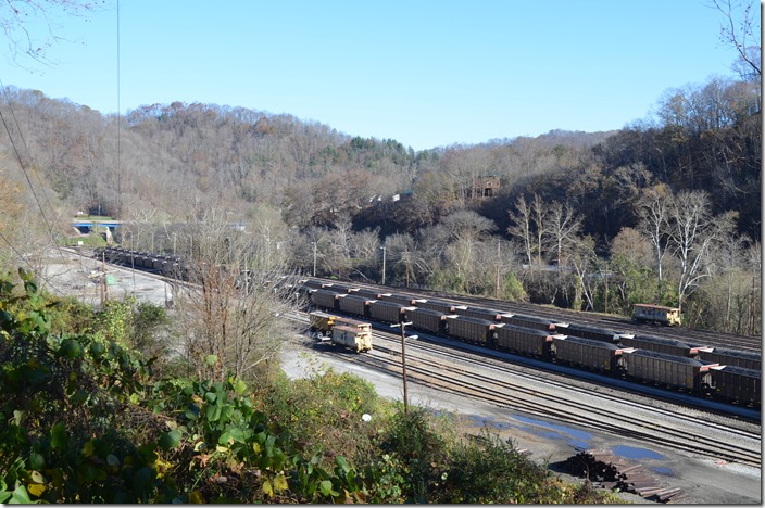 I returned to the EK and Hazard Yard on Friday, 11-13-2015. Those SCWX loads were the same ones seen on 11-05-2015! No engines were present, and no vehicles were at the yard office. CSX Hazard Yard.