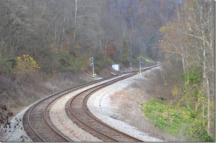 At Krypton crossover, I got out my Fiskars tree pruners and renewed some cutting that I started several years ago. CSX signals Krypton. 