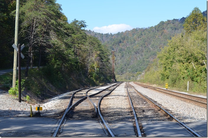 East end of Shelby Yard. The traditional site of “Extra Souths” waiting for crews to go to Erwin, TN, is now history.