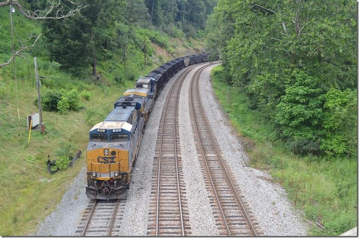 CSX 870-223. Thornton WV. View 2.