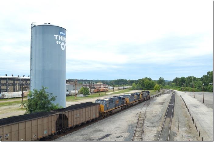 Above the “Think ‘0’” you can see that Progress Rail now runs the facility. I don’t know if it is active or not. CSX 282-739-3014. View 3. Russell.