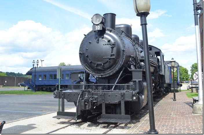 Elk River Coal & Lumber 2-8-2 no. 10 is the centerpiece. Huntington.