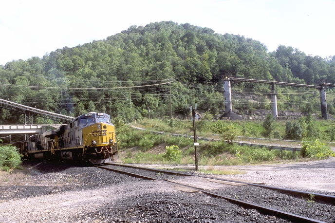 The preparation plant is up Beech Fork to the right.