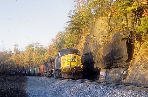 CSX 389-812 head Q698-06 (Cincinnati-Hamlet) which has 79 cars but doesn't require a helper.