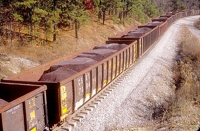 Etowah is near the junction with the old Hiawassee Loop line that runs southeast to Farner and Ducktown.