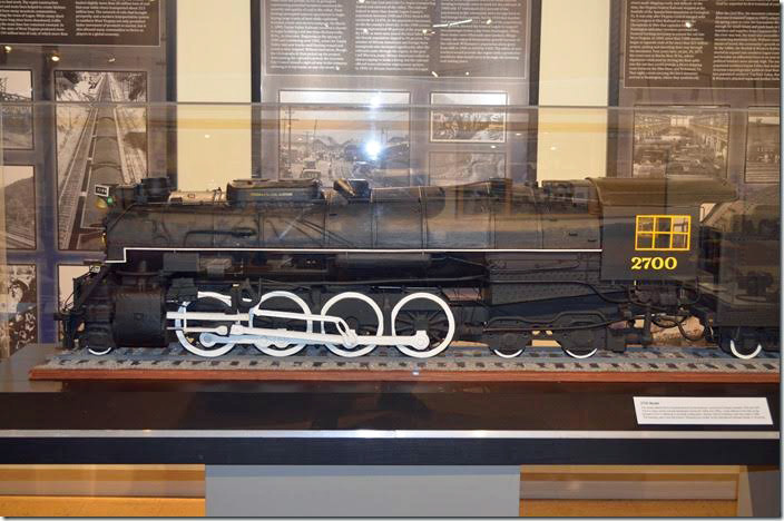 C&O 2700 model display. View 5.