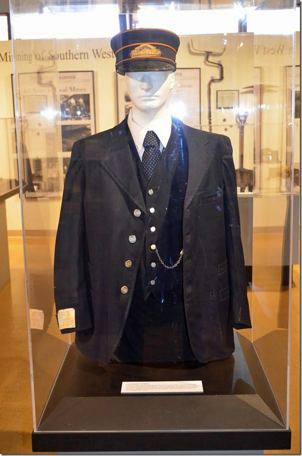 C&O conductor's uniform, close-up.