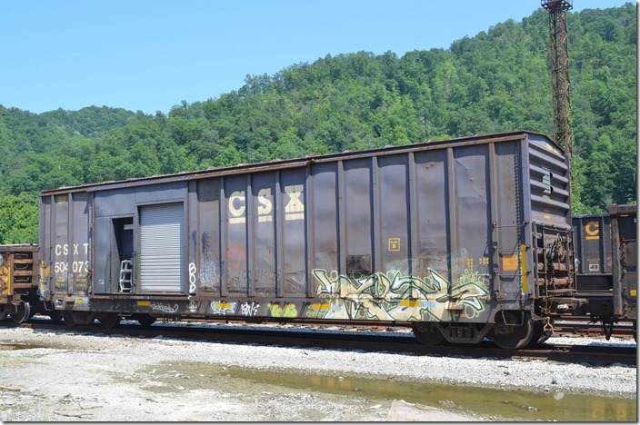 CSX MW 504073 has a load limit of 180,600 lbs. It was formerly B&O 408080. Shelby KY.