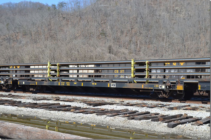 CSX MW flat car 973912 “C”. Shelby KY.