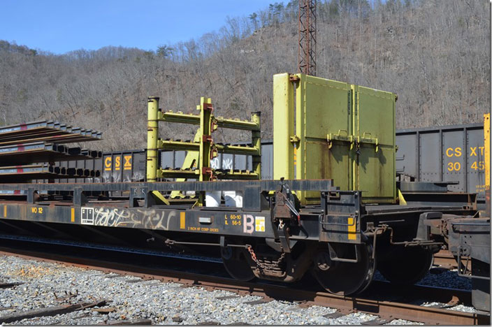 CSX MW 973912 “B” bulkhead. Shelby KY.