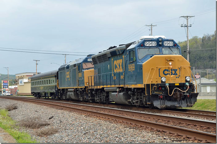 CSX 9969-9999-TGC3. View 3. Pauley KY.