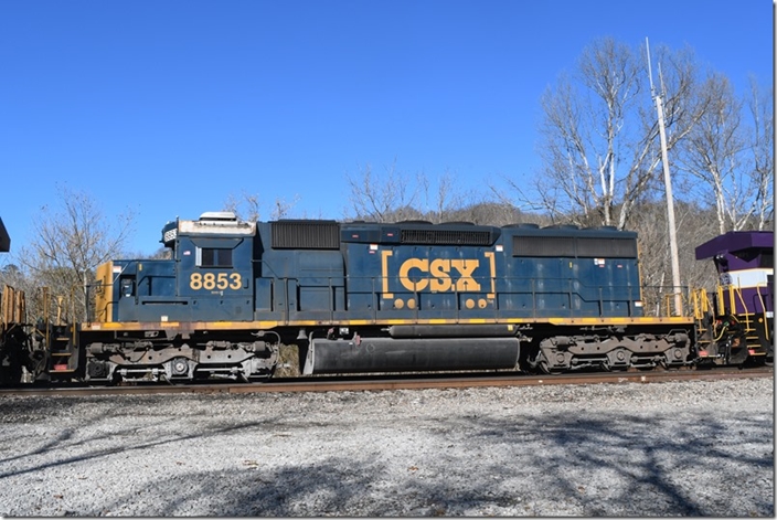 CSX 8853. Shelby KY.