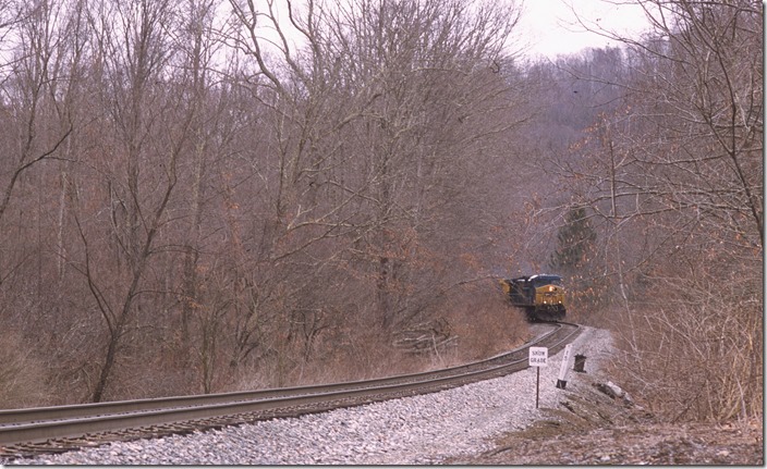 Dropping off the steepest part of the grade at Bellwood.