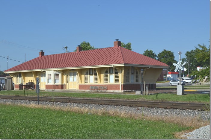 The former B&O depot in Liberty OH, is also a civic building. 08-04-2019.