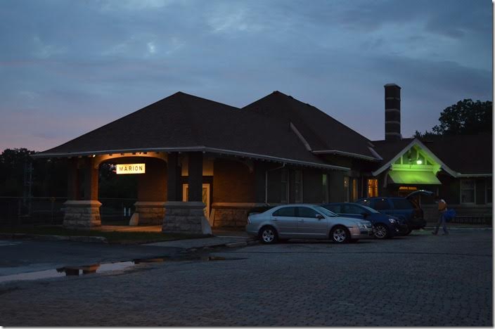 All of the N&WHS’s convention seminars, slide shows, etc. were held at the Marion Model Railroad Club’s rooms at the former union station. This is the east end of the C&O side. Marion.