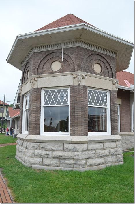 Northwest corner of Marion depot fronting the C&O. C&O-Erie-NYC depot. Marion OH.