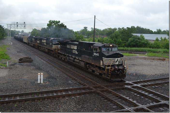 NS 9645-9437-7564 on e/b ADM ethanol train. Marion OH. 