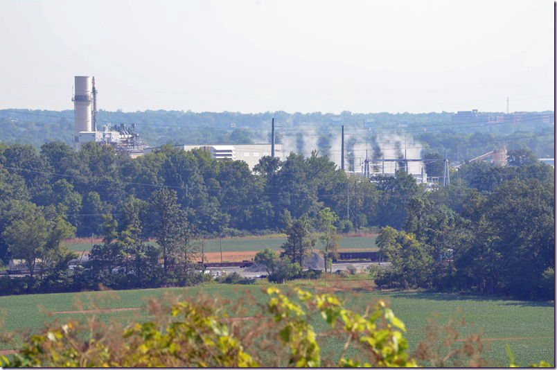Looks like a power generation plant perhaps owned by AK. In the foreground is the NS yard. AK Steel. Middletown OH.